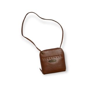 Avanti Brown Small Wallet with Shoulder Strap
